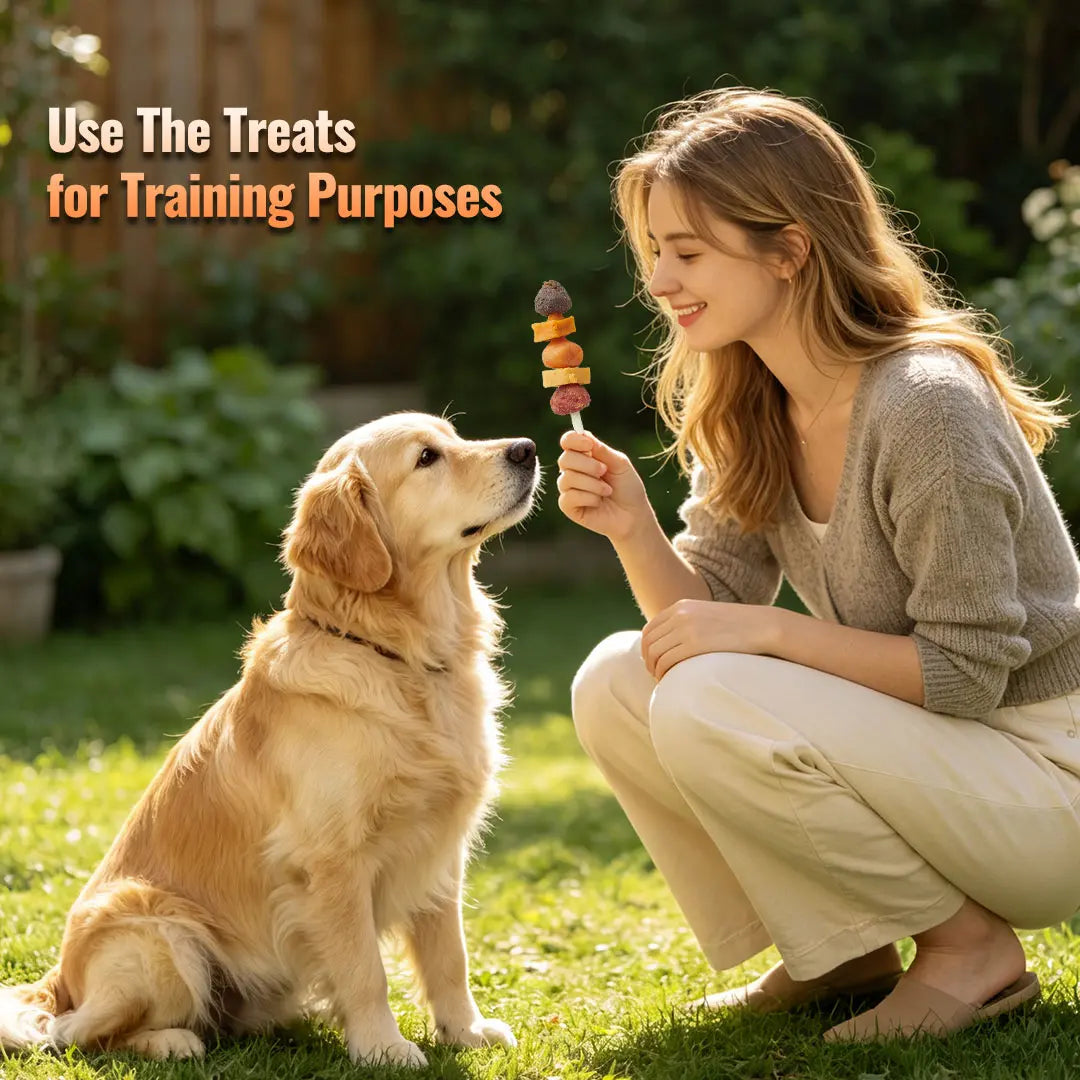 「Buy 1 Get 1 Free」Jungle Calling Chicken, Duck, Beef, Sweet Potato & Pumpkin Kabob Dog Treats, Multi-Flavor Dog Chews, Rawhide Sticks, Chew Sticks, Kabob Treats, Pet Snacks, Reward Treats, Training , Chicken Breast Wrapped Cod Stix,Triple FLAVOR ROLLS
