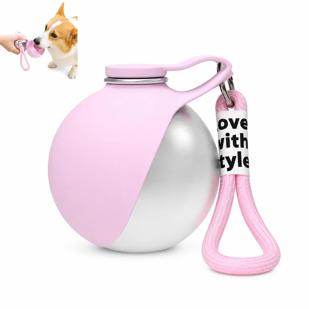 PAWCHUM Premium Portable Dog Water Bottle - Spill-Proof, Mess-Free Hydration Solution for All-Terrain Travel with Easy One-Handed Operation and Leak-Free Design