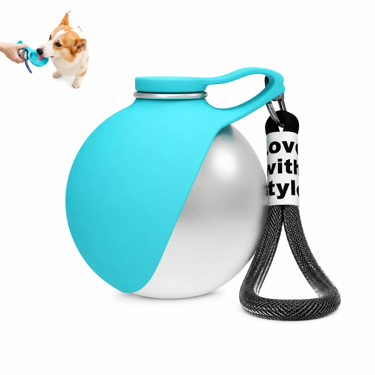 PAWCHUM Premium Portable Dog Water Bottle - Spill-Proof, Mess-Free Hydration Solution for All-Terrain Travel with Easy One-Handed Operation and Leak-Free Design